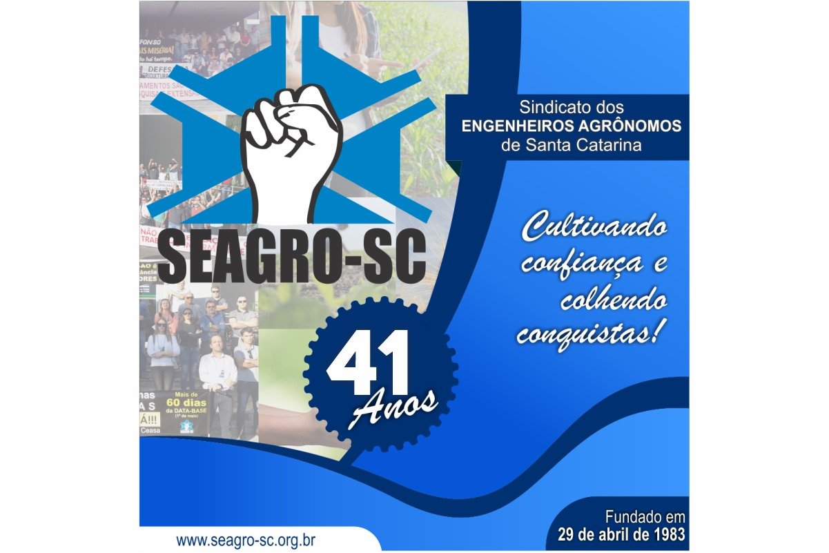 Aniversário SEAGRO-SC - 41 anos de história!