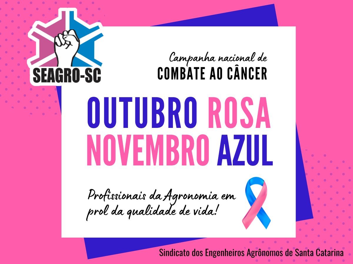 Outubro Rosa | Novembro Azul - Profissionais da Agronomia em prol da qualidade de vida
