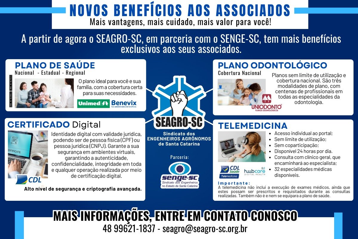 Novos Benefícios aos Associados