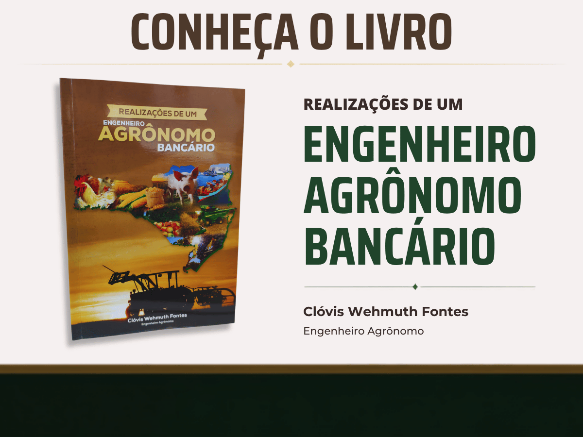 SEAGRO-SC recebe livro autografado Realizações de um Engenheiro Agrônomo Bancário, de Clóvis Wehmuth Fontes