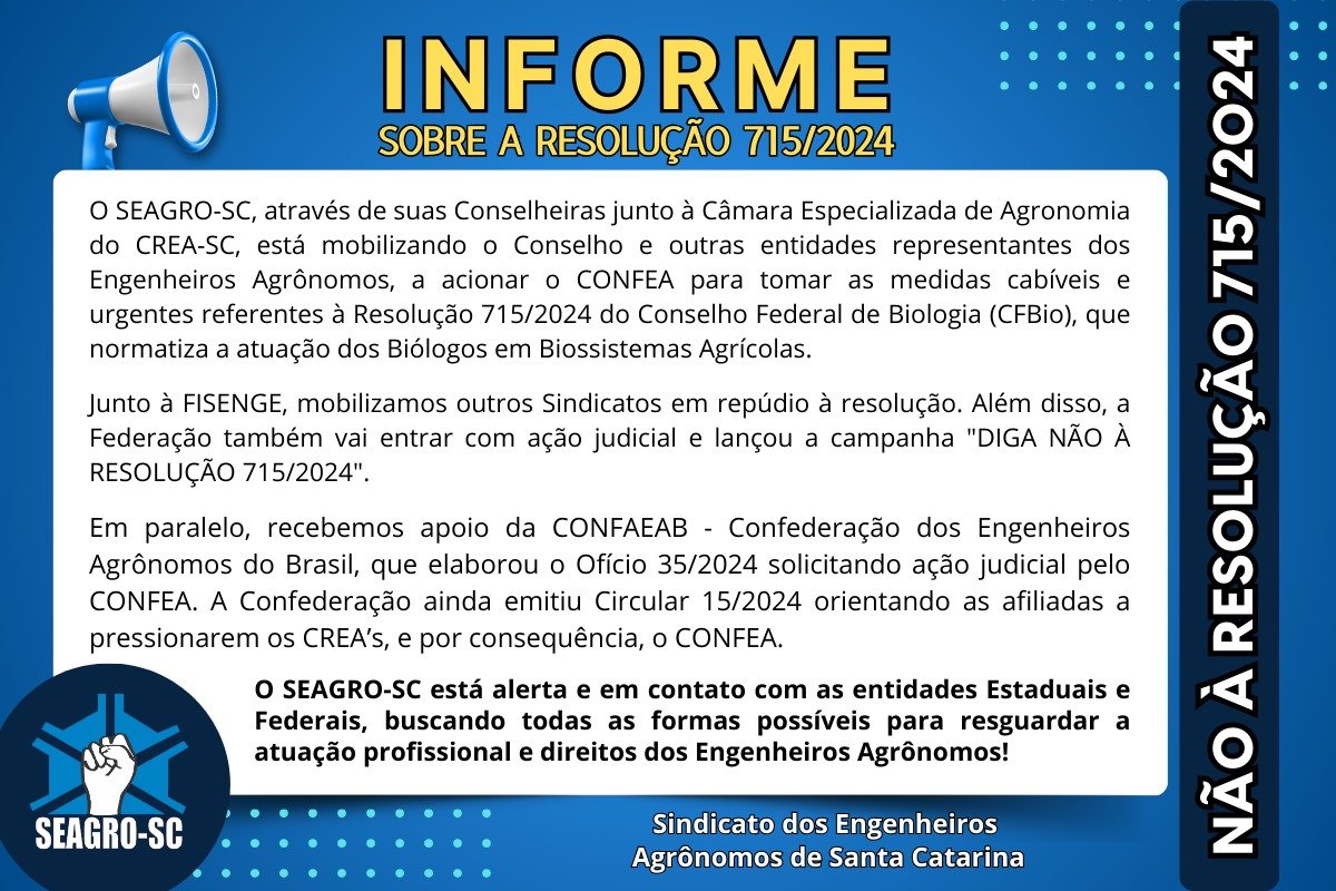 Informe sobre a resolução 715/2024